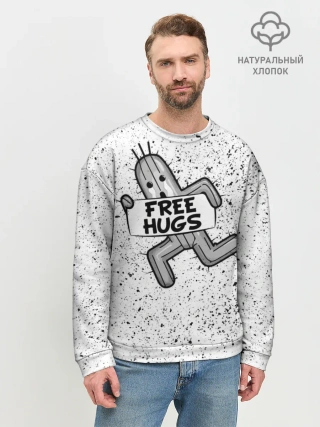 Мужской свитшот базовый / FREE HUGS