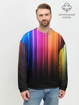 Мужской свитшот базовый / НЕОНОВЫЙ ЦВЕТ