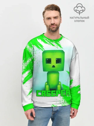 Мужской свитшот базовый / MINECRAFT CREEPER