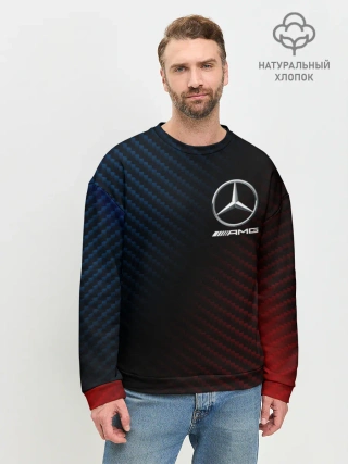 Мужской свитшот базовый / MERCEDES / МЕРСЕДЕС