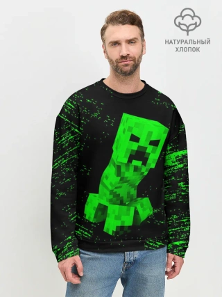 Мужской свитшот базовый / MINECRAFT CREEPER