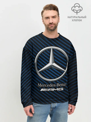 Мужской свитшот базовый / MERCEDES / МЕРСЕДЕС