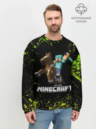 Мужской свитшот базовый / Minecraft / Майнкрафт