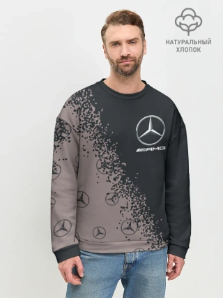 Мужской свитшот базовый / MERCEDES / МЕРСЕДЕС