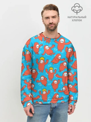 Мужской свитшот базовый / Fall guys red