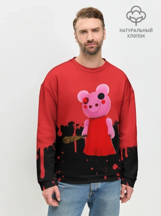 Мужской свитшот базовый / ROBLOX PIGGY - СВИНКА ПИГГИ