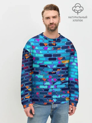Мужской свитшот базовый / Кирпичики.