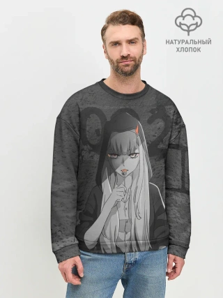Мужской свитшот базовый / Zero Two Меланхолия