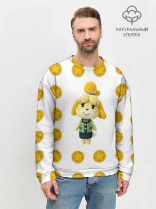 Мужской свитшот базовый / Animal crossing - Isabelle