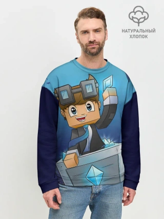 Мужской свитшот базовый / Minecraft