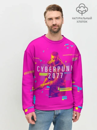 Мужской свитшот базовый / Cyberpunk 2077