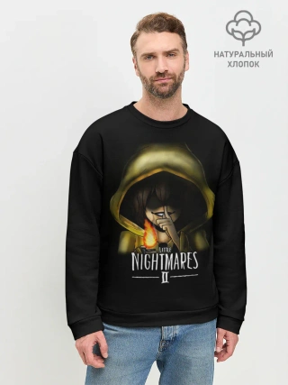 Мужской свитшот базовый / Little Nightmares 2 Тссс