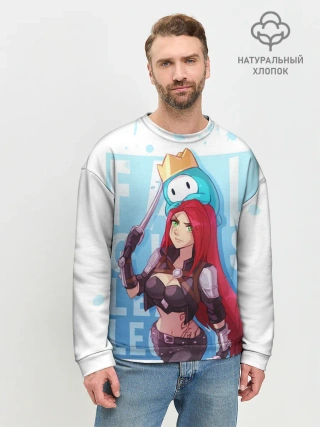 Мужской свитшот базовый / Fall guys x league of legands