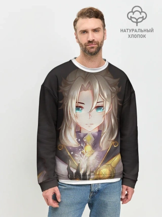 Мужской свитшот базовый / Blue Eyes Albedo.
