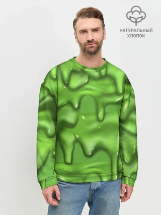 Мужской свитшот базовый / Green Slime