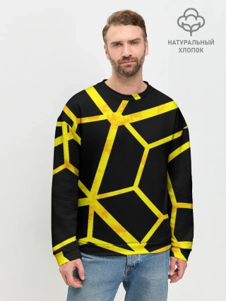 Мужской свитшот базовый / Hexagon