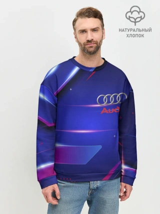 Мужской свитшот базовый / Ауди / Audi синива
