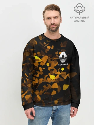 Мужской свитшот базовый / Renault | Осколки стекла