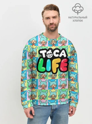 Мужской свитшот базовый / Toca Boca logo | Тока Бока Рита