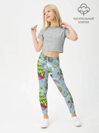 Леггинсы для девочки / Merry Christmas Pattern