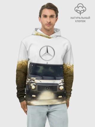Худи мужской база хлопок / Mercedes