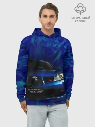 Худи мужской база хлопок / Subaru