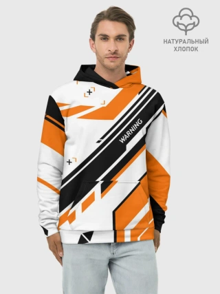 Худи мужской база хлопок / cs:go - Asiimov P90 Style