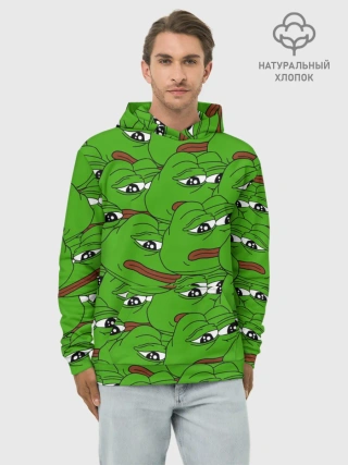 Худи мужской база хлопок / Sad frogs