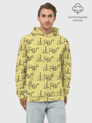 Худи мужской база хлопок / LiL PEEP Pattern