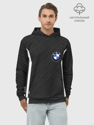 Худи мужской база хлопок / BMW CARBON | БМВ КАРБОН