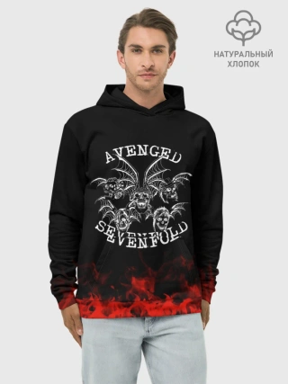 Худи мужской база хлопок / Avenged Sevenfold