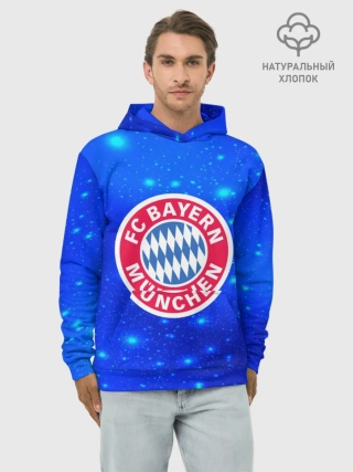 Худи мужской база хлопок / FC Bayern Munchen space 2018