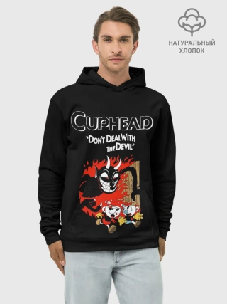 Худи мужской база хлопок / Cuphead
