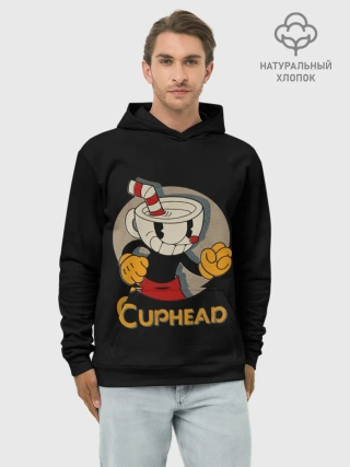 Худи мужской база хлопок / Cuphead