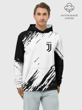 Худи мужской база хлопок / JUVENTUS / ЮВЕНТУС
