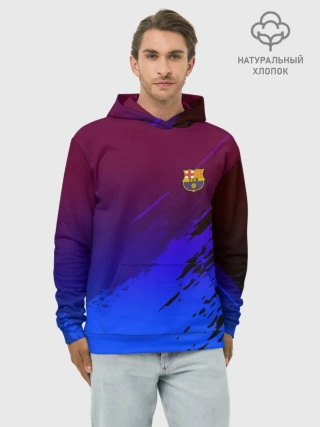 Худи мужской база хлопок / FC Barcelona SPORT