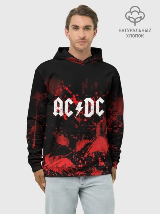 Худи мужской база хлопок / AC/DC