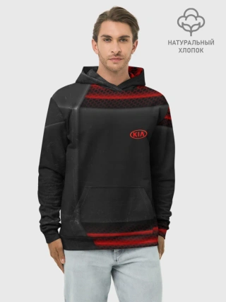 Худи мужской база хлопок / KIA auto sport