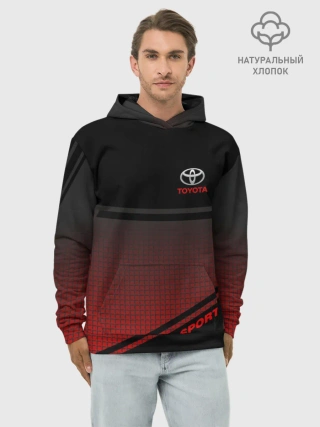 Худи мужской база хлопок / TOYOTA | ТОЙОТА