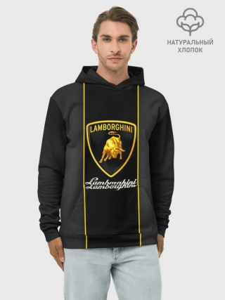 Худи мужской база хлопок / Lamborghini