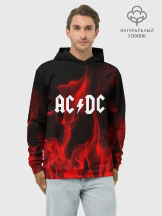 Худи мужской база хлопок / AC DC