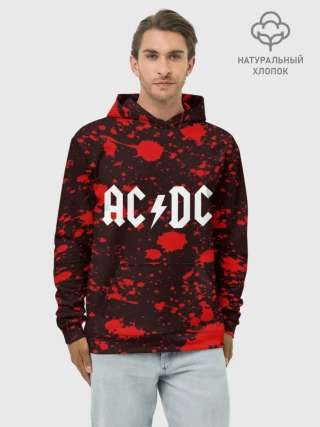Худи мужской база хлопок / AC DC