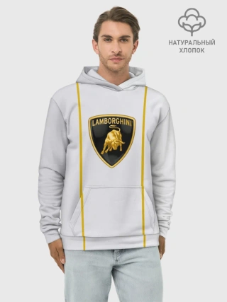 Худи мужской база хлопок / LAMBORGHINI.