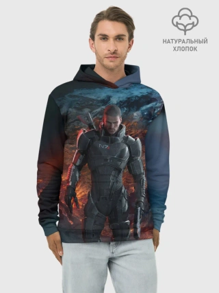 Худи мужской база хлопок / Mass Effect 3