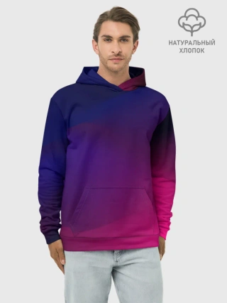 Худи мужской база хлопок / Abstract simple colors
