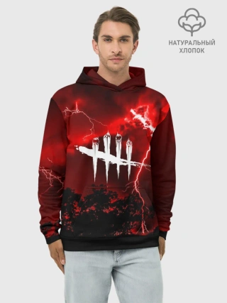 Худи мужской база хлопок / DEAD BY DAYLIGHT