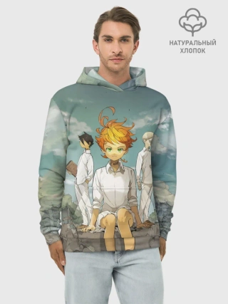 Худи мужской база хлопок / The Promised Neverland