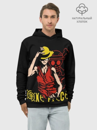 Худи мужской база хлопок / One Piece мое почтение