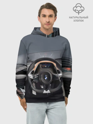 Худи мужской база хлопок / BMW
