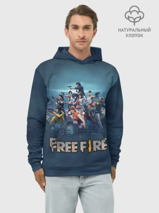Худи мужской база хлопок / Free Fire